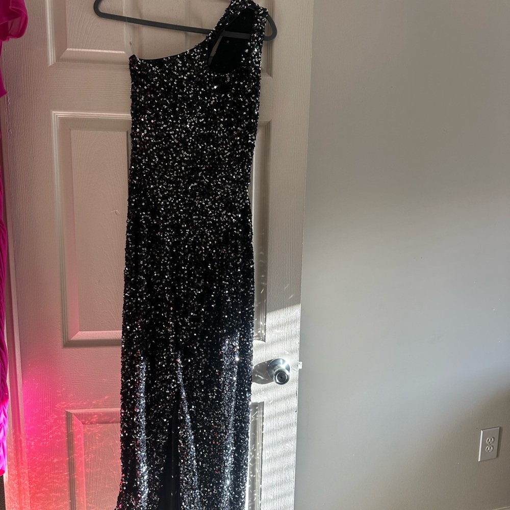 Fashion Nova Black Sequin Dress